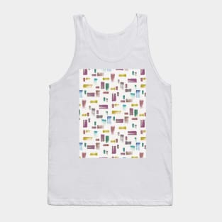 Brush strokes free white background Tank Top